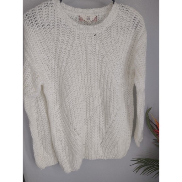 Pink Rose Crochet Sweater _NEW - Picture 5 of 7